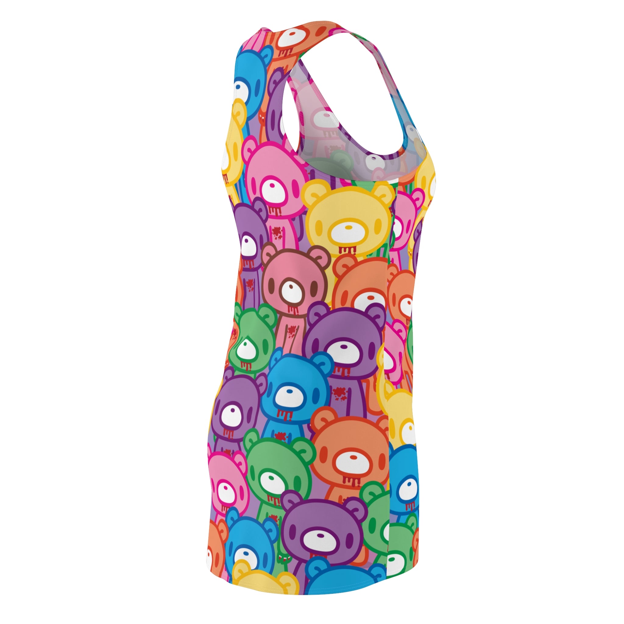 Gloomy Bear "Rainbow Dreams" Women's Cut & Sew Racerback Dress